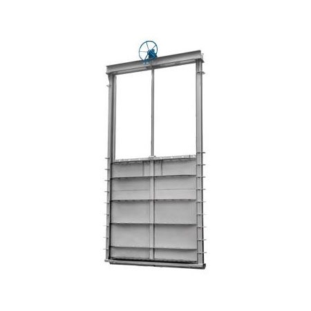 ¿Cómo se diseña una compuerta forzada de acero para sistemas de control de agua?